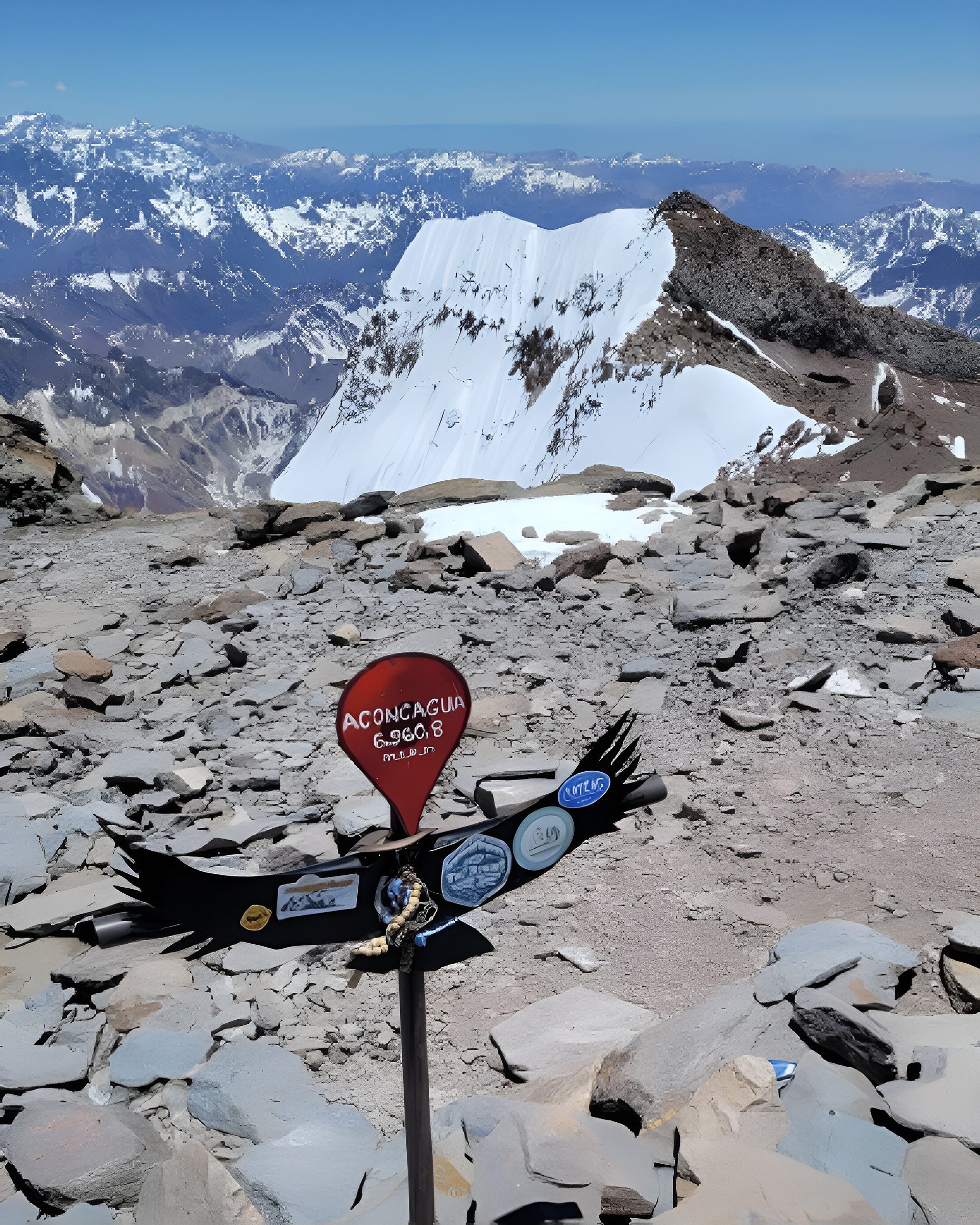 Expedición al Aconcagua — vista de la cumbre
